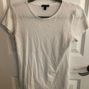Express White Cropped Tee